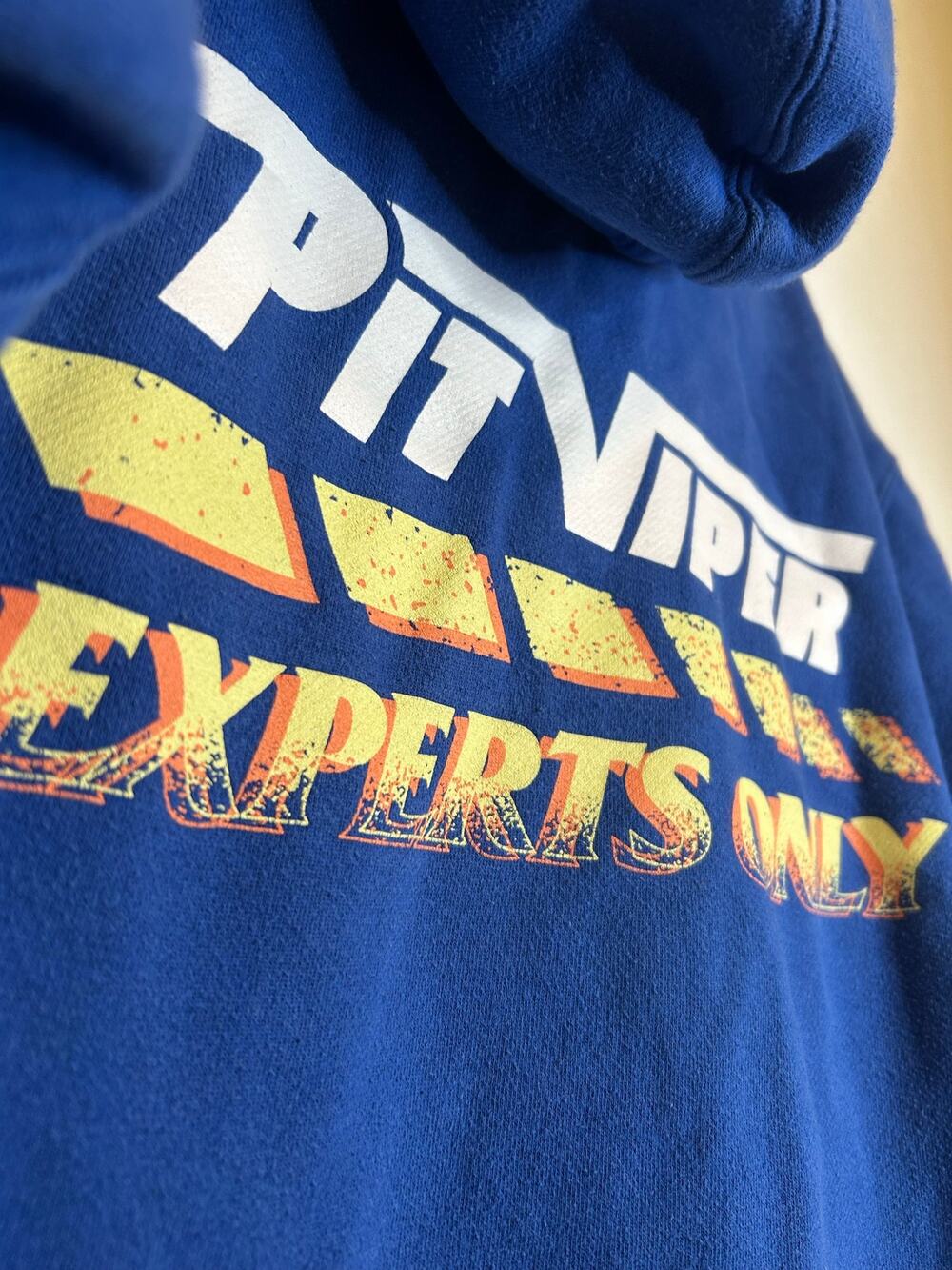 Pit Viper Experts Only Blue Graphic Pullover Hoodie Streetwear